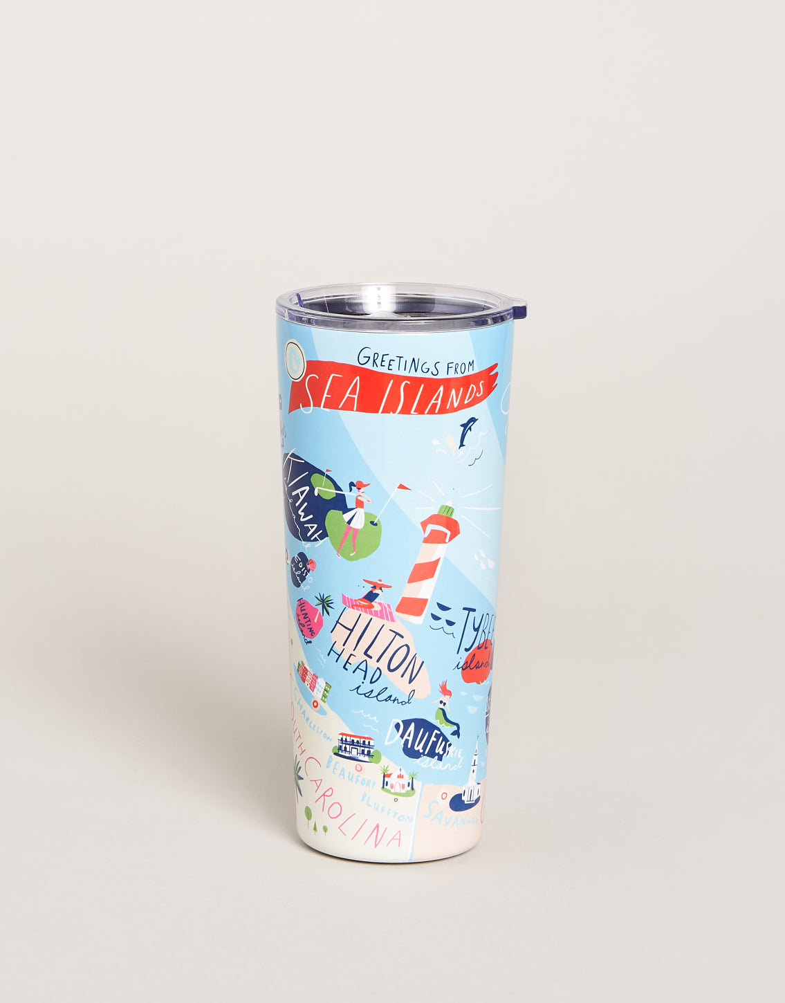 Stainless Steel Drink Tumbler 22 Oz. Sea Islands