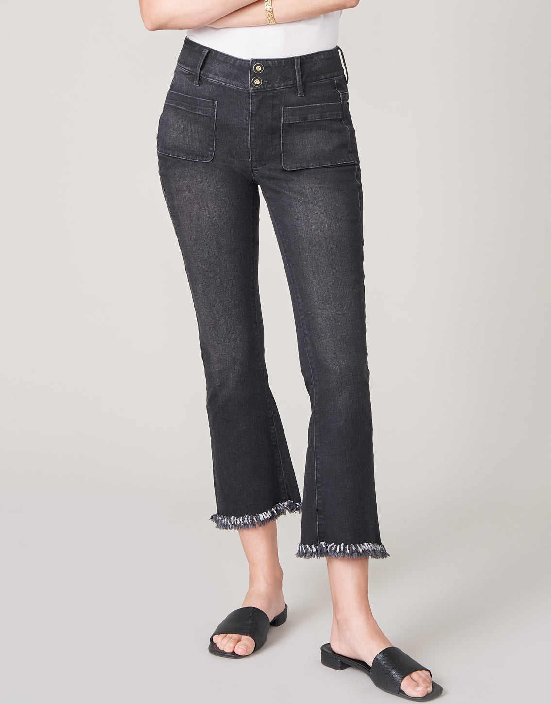 Juliette High Rise Jean Charcoal Wash