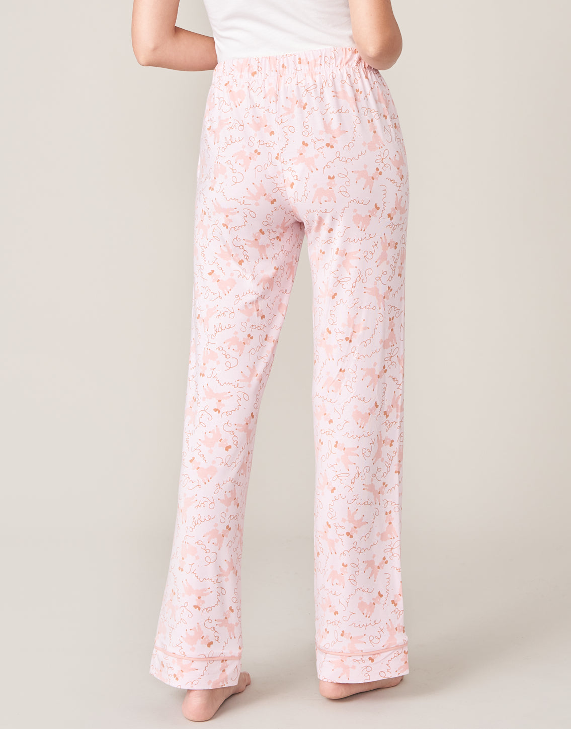 Pajama Pant Pink Poodles