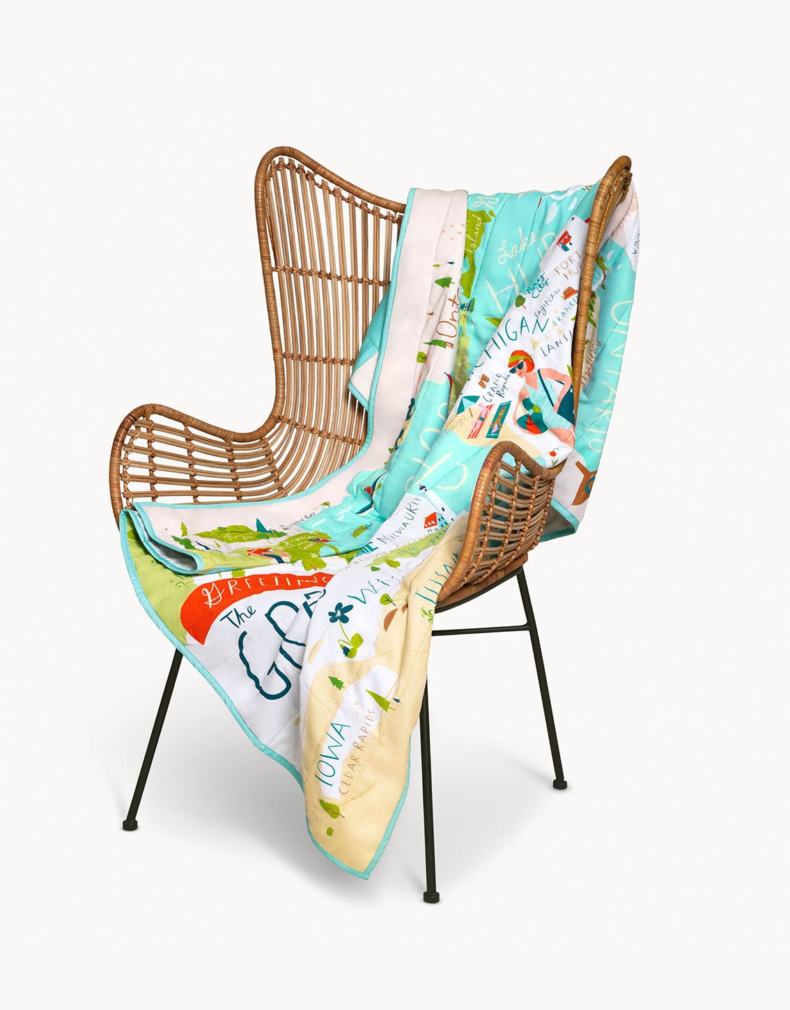 Great Lakes Quilted Throw