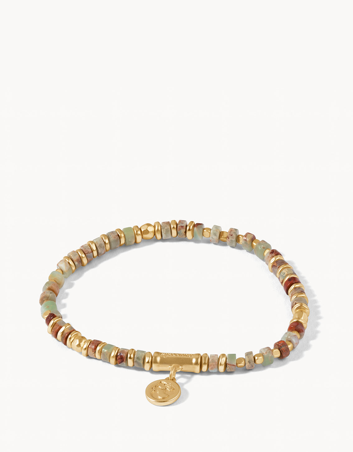 Stretch Bracelet Gold/Brown