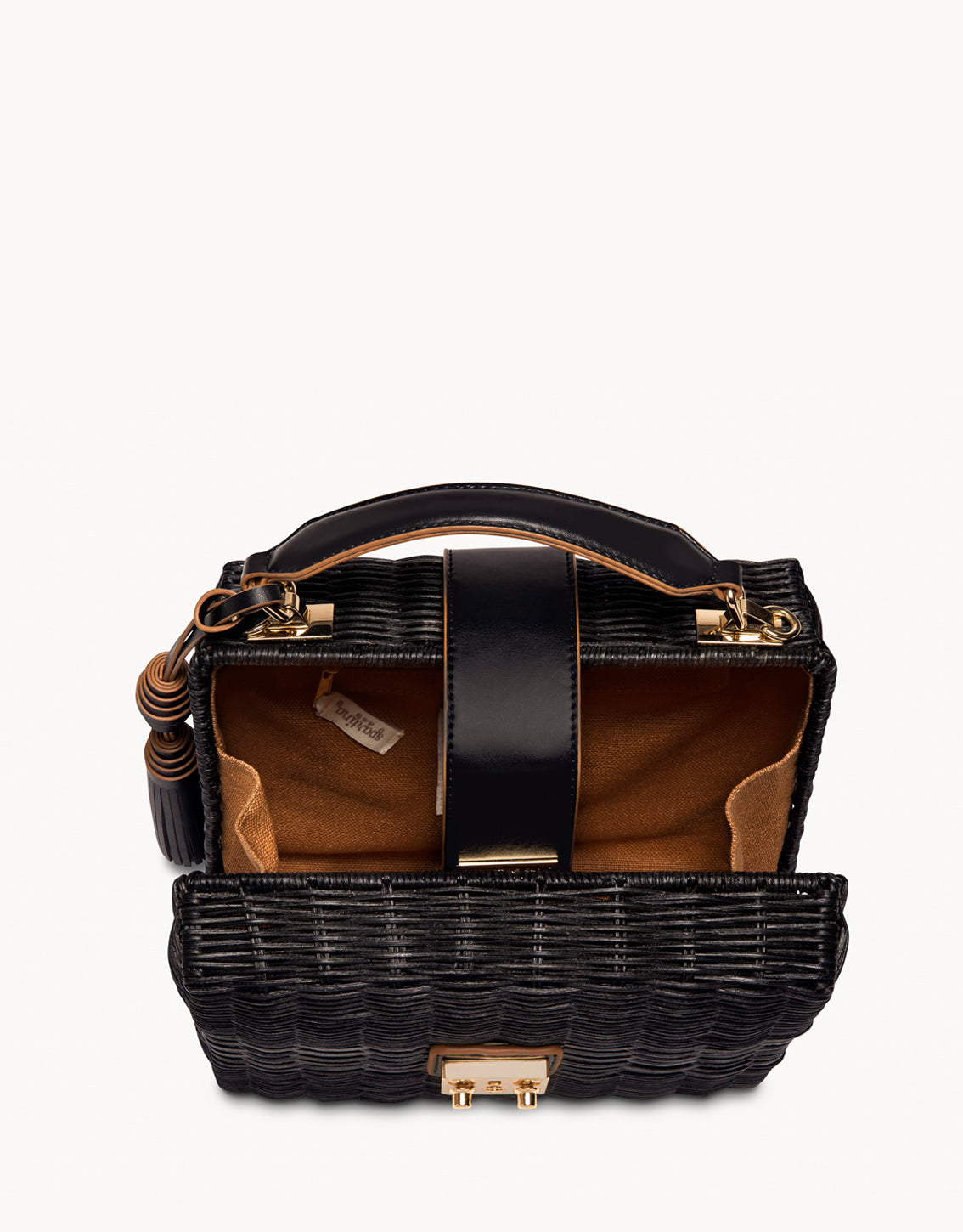 Rattan Box Bag Black
