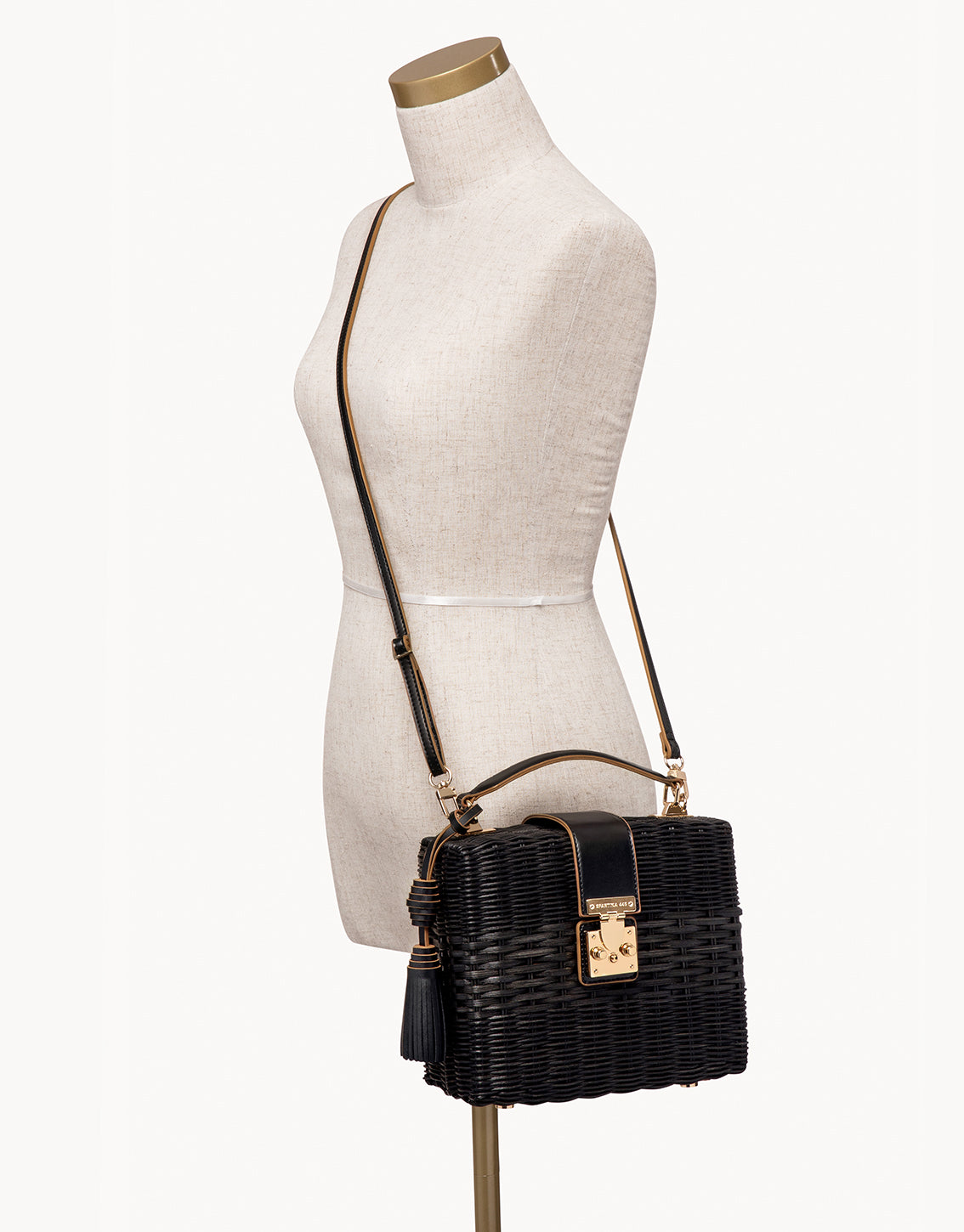 Rattan Box Bag Black