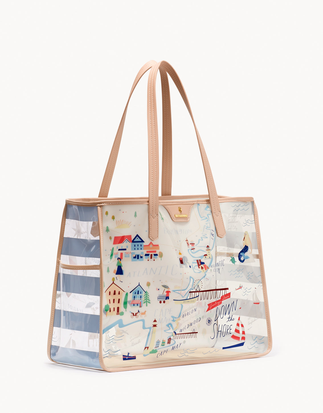 Clear Beach Tote Down The Shore