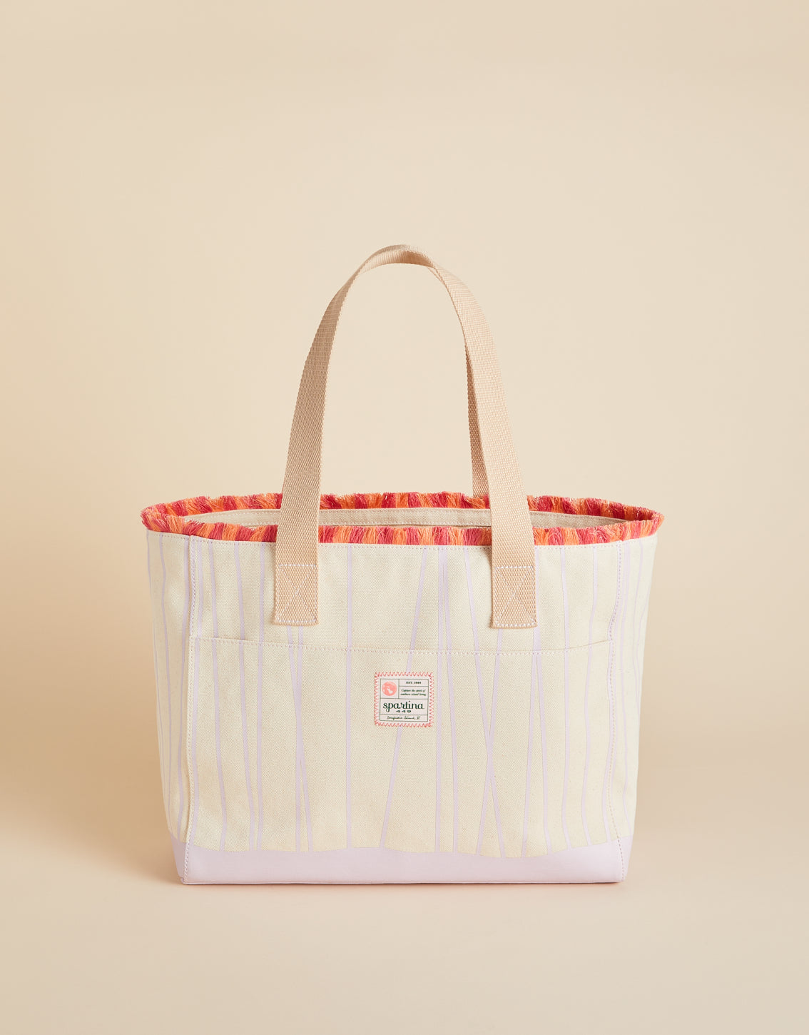 Beach Tote Lilac Flamingo