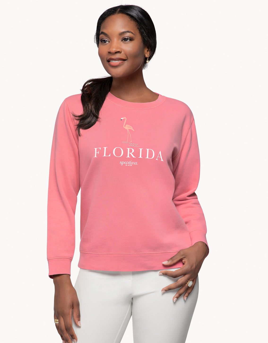 Florida Sweatshirt Pink Flamingo