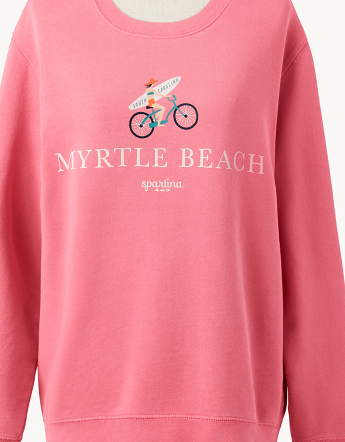 Myrtle Beach Pink Bicycle Sweatshirt