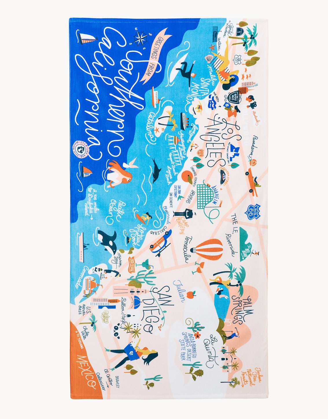 Southern California Beach Towel
