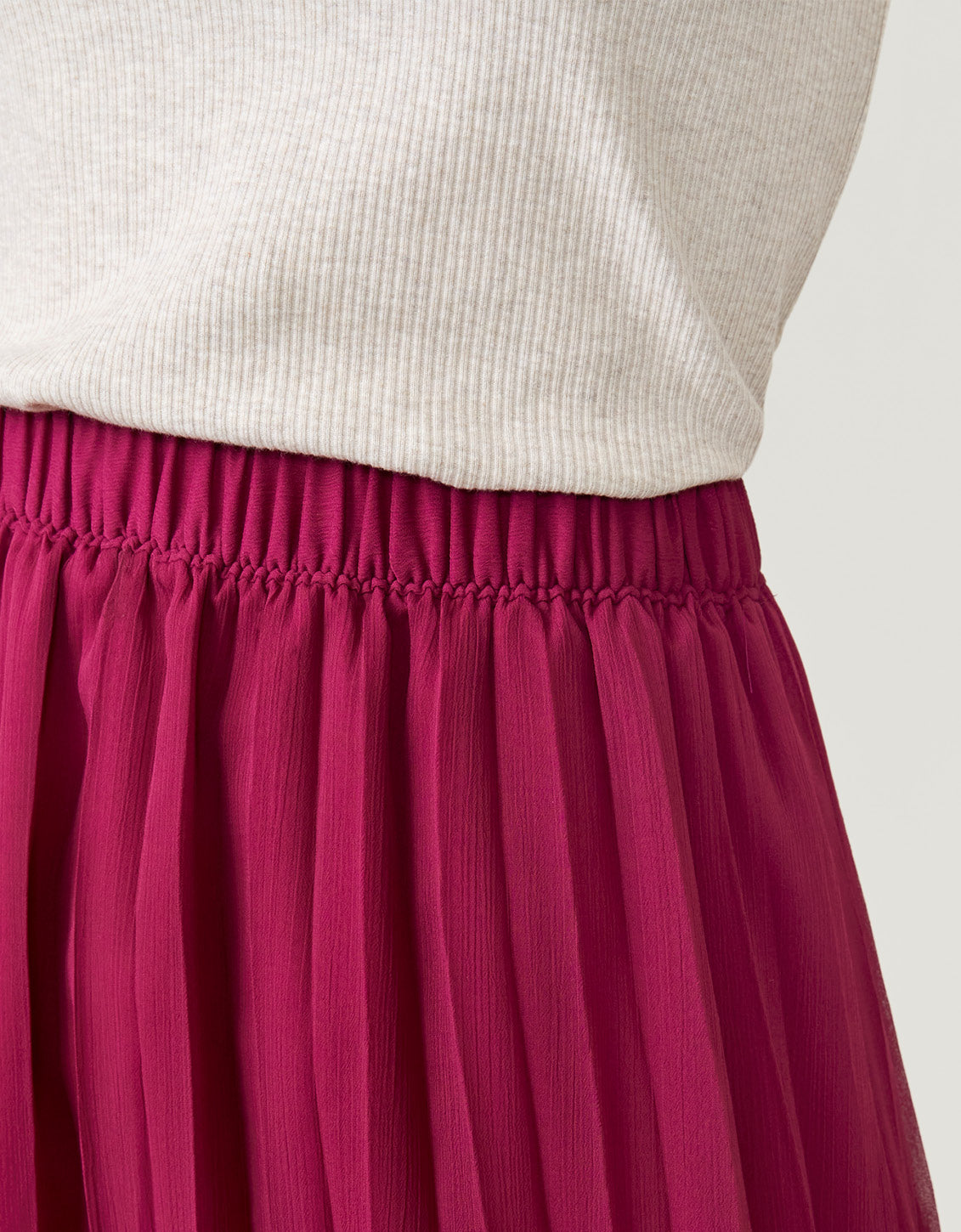 Elvira Pleated Skirt Crimson Plum