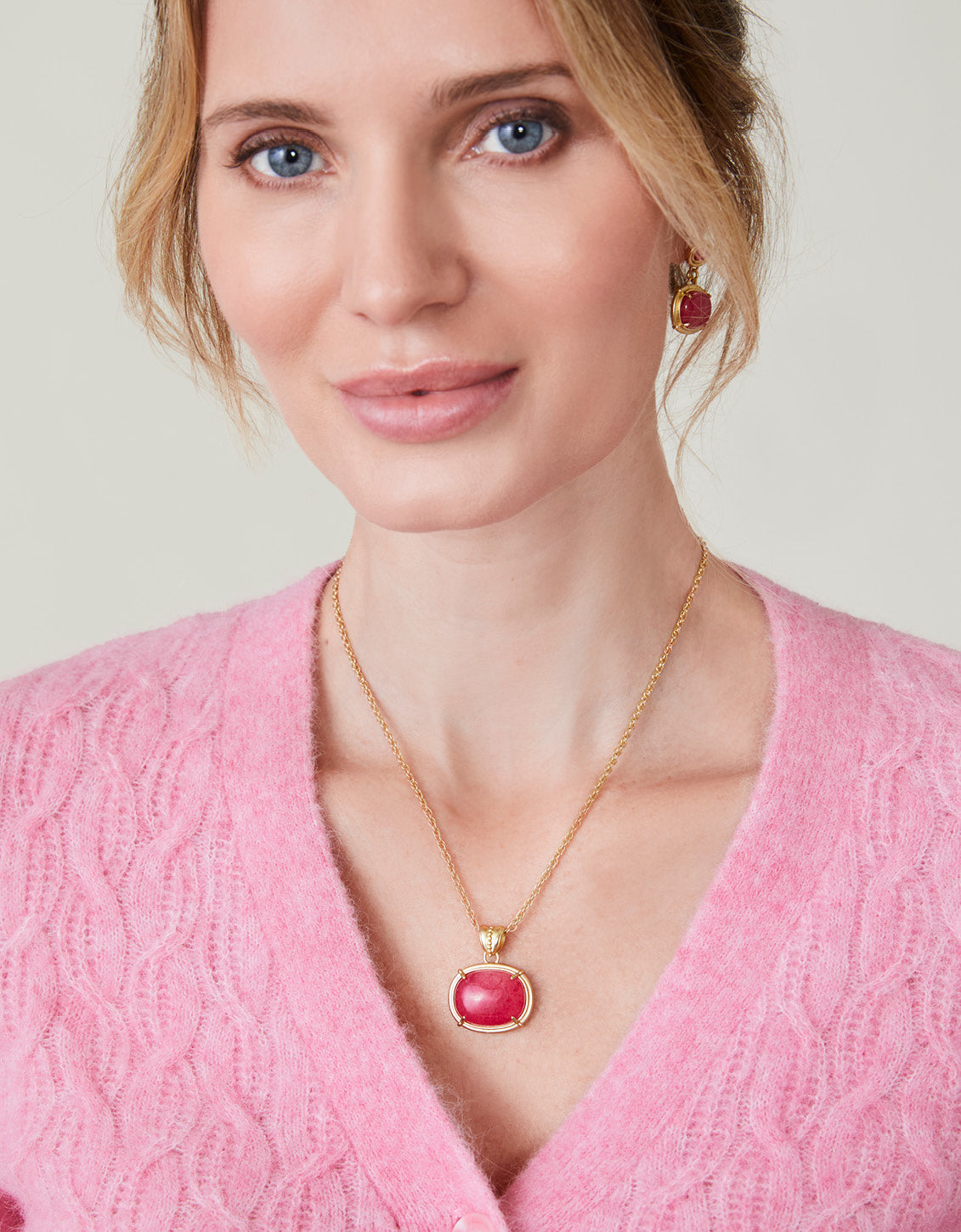 Nadine Cardigan Wild Rose