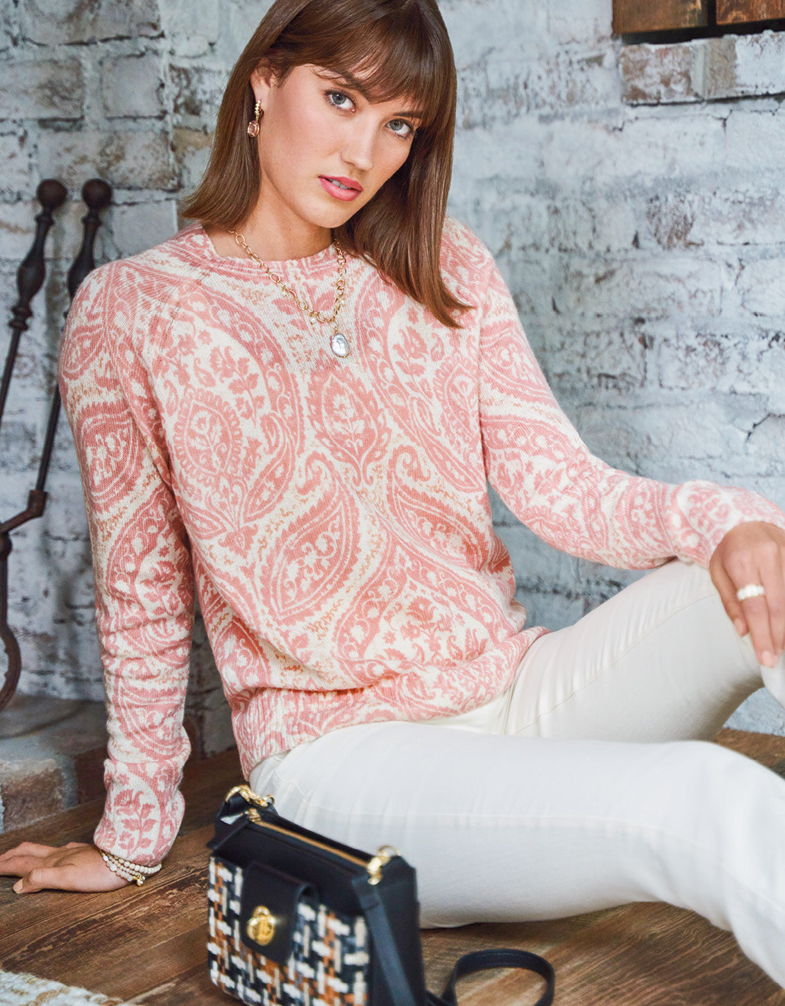 Shelby Pullover Harbor River Damask