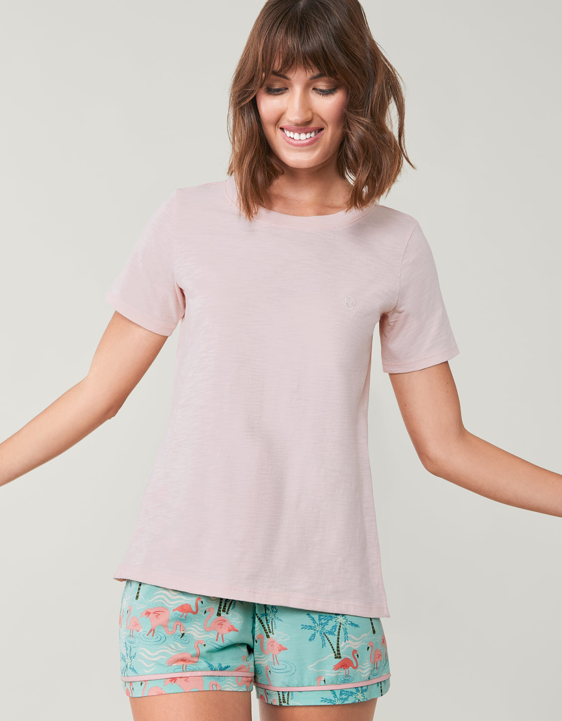 Sea Breeze Slub Tee Strawberry Cream