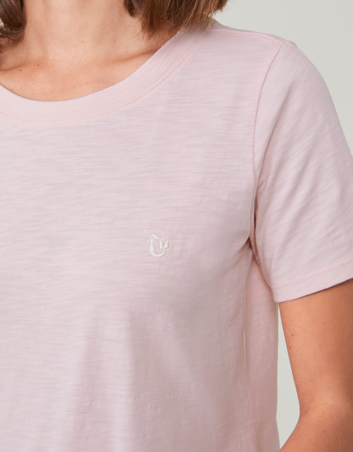 Sea Breeze Slub Tee Strawberry Cream
