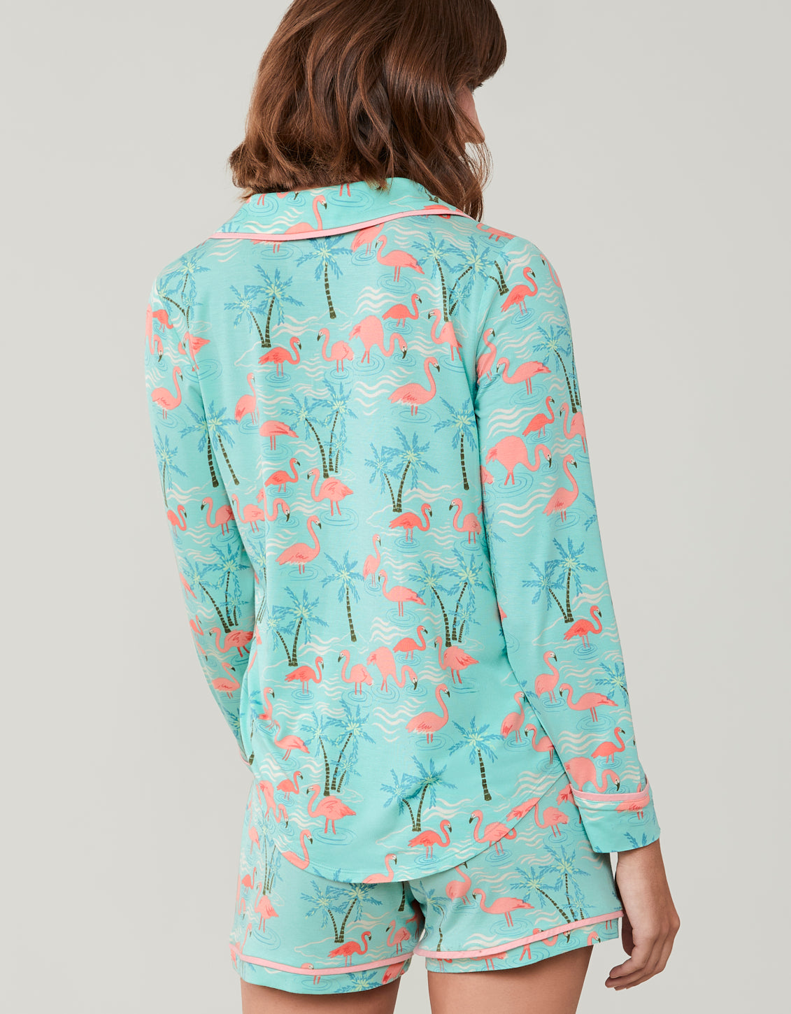 Pajama Top Flamingos