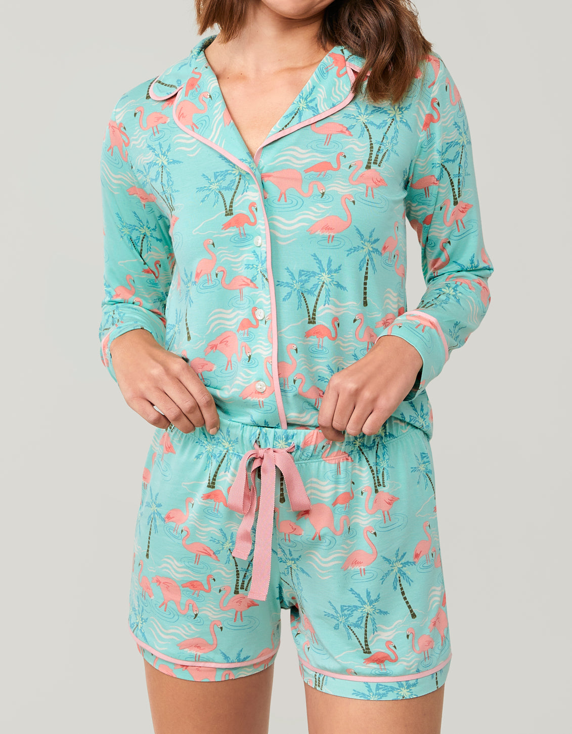 Pajama Short Flamingos