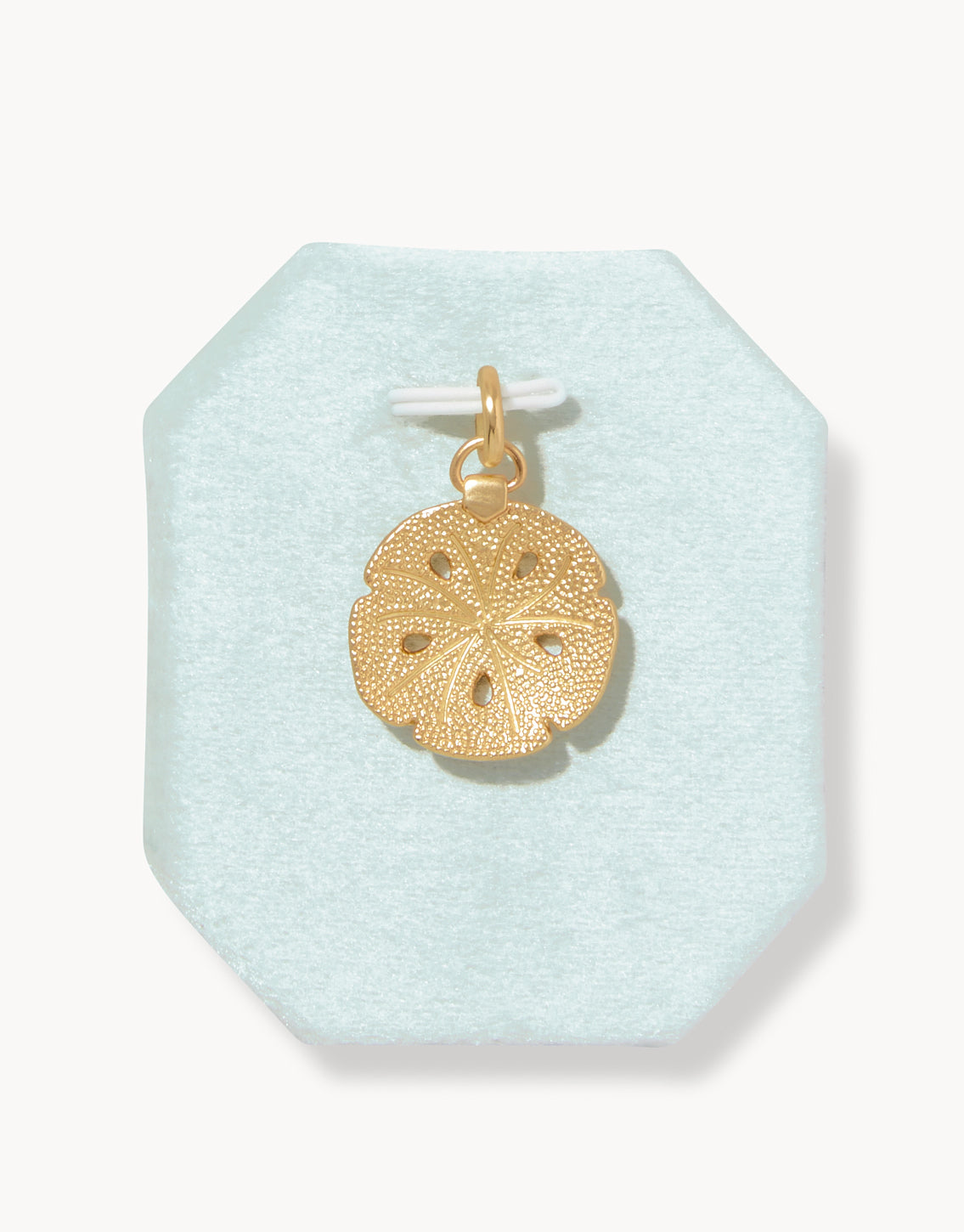 High Tide Charm Sand Dollar/White Opal