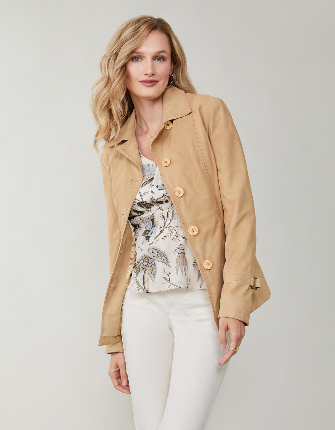 Kay Suede Jacket Chamois