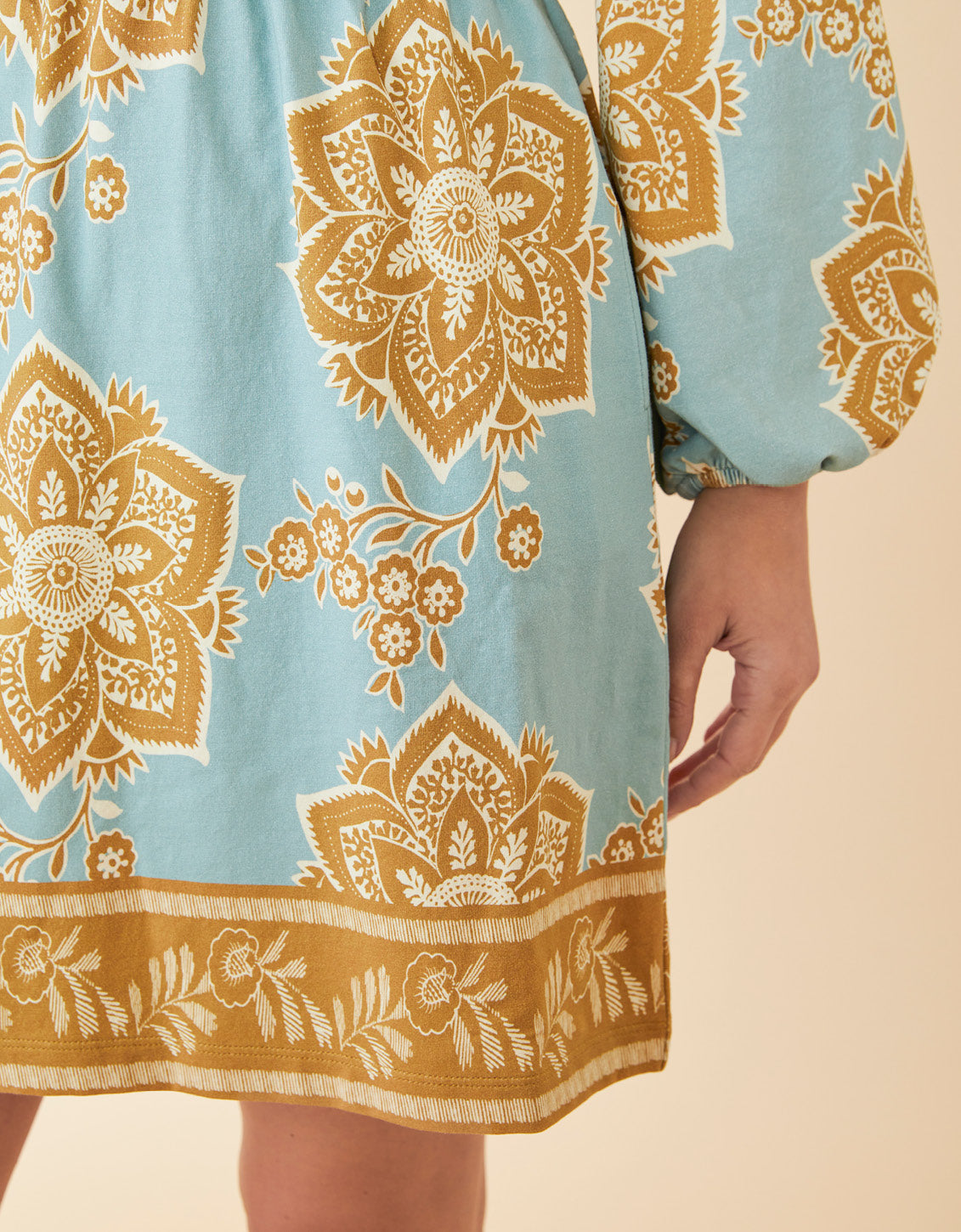 Diane Jersey Dress Calm Waters Medallion