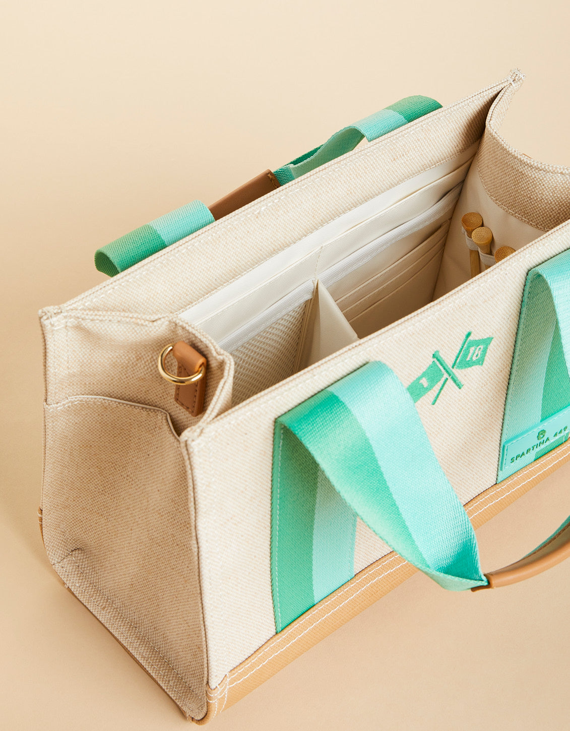 Armada Golf Crossbody Tote Flax
