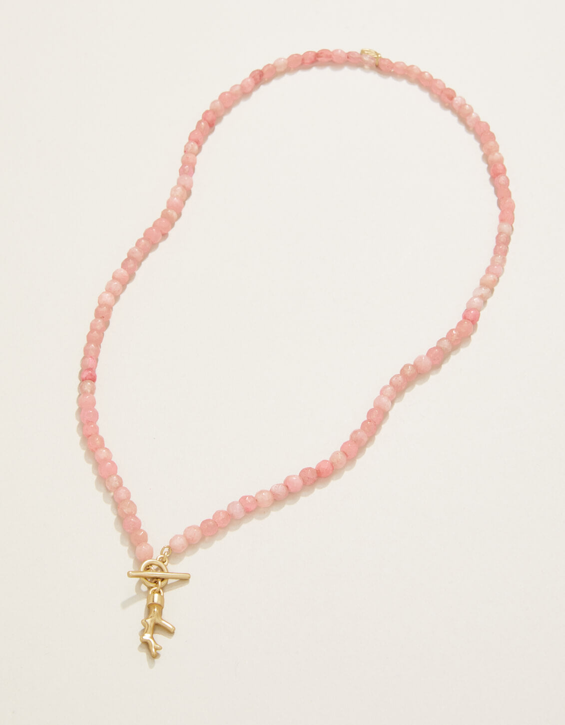 Calm Waters Necklace Pink Jade