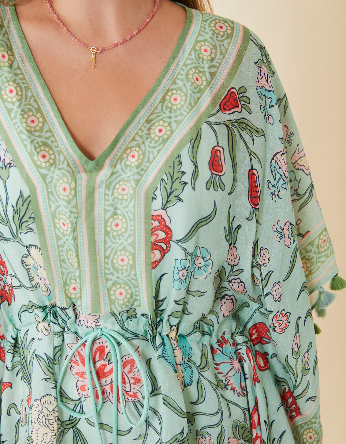 Beach Cover Up Hamilton Floral Block Print