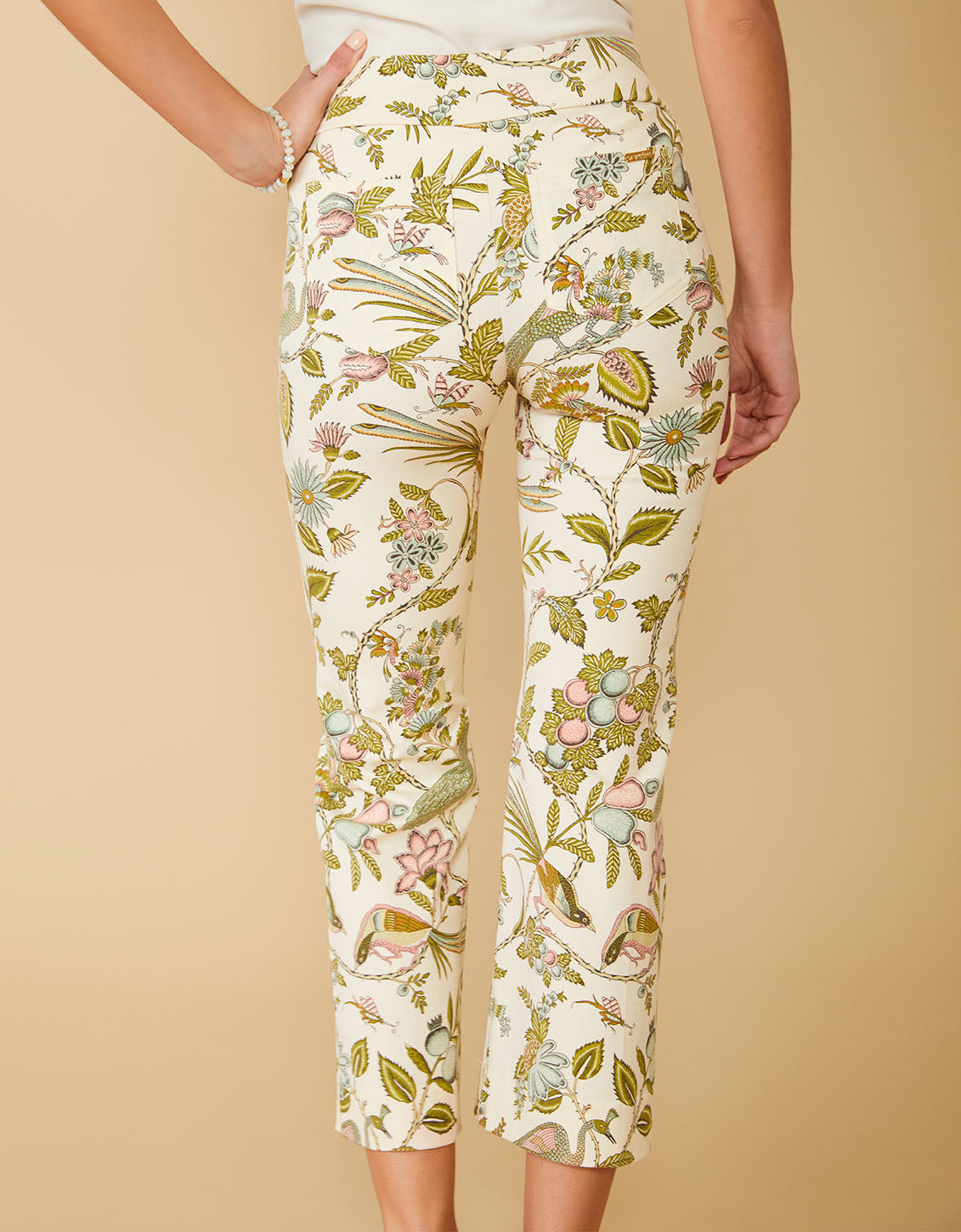 Maren Kick Flare Pant Sugar Mill Peacock Cream