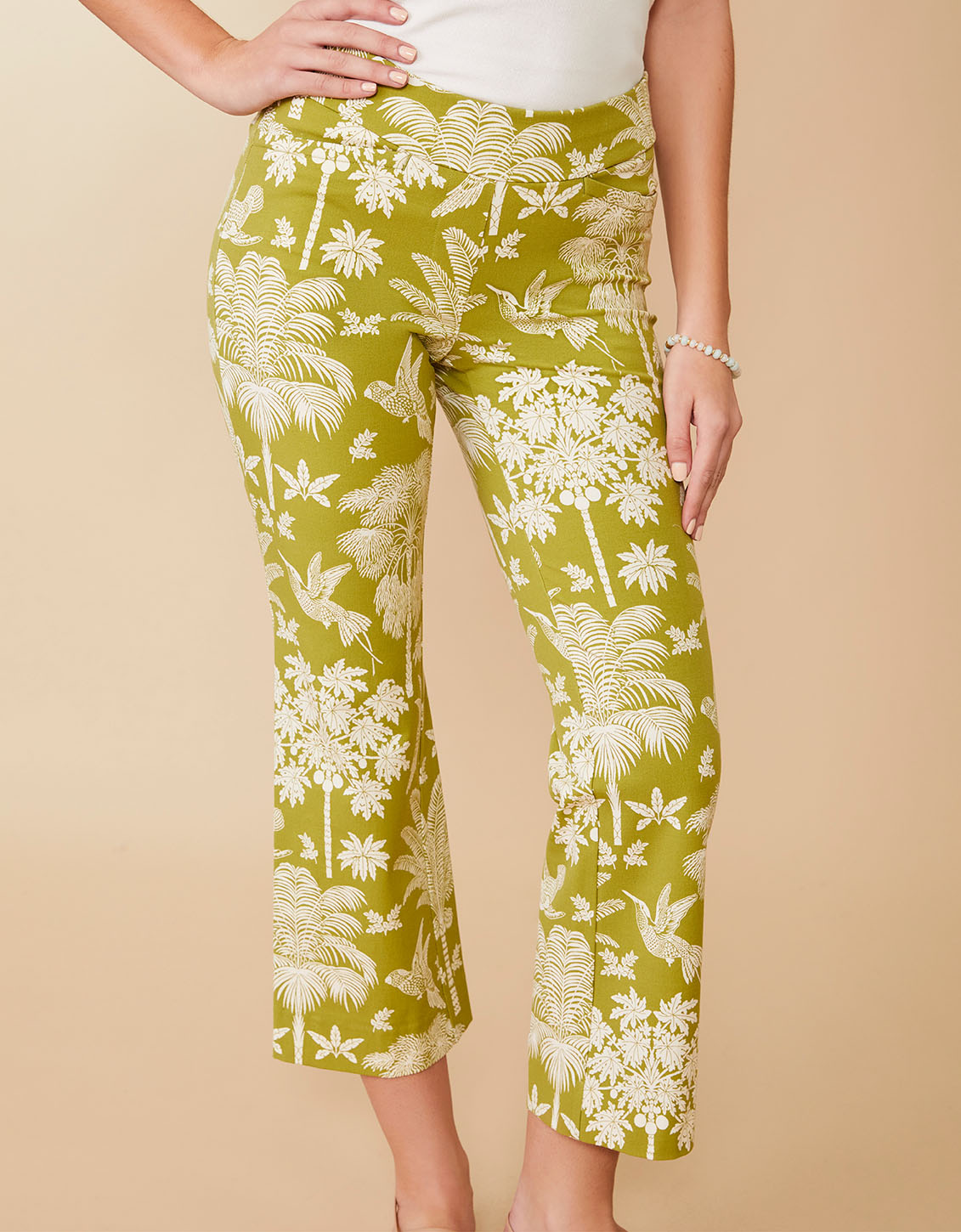 Maren Kick Flare Pant Sugar Mill Palms