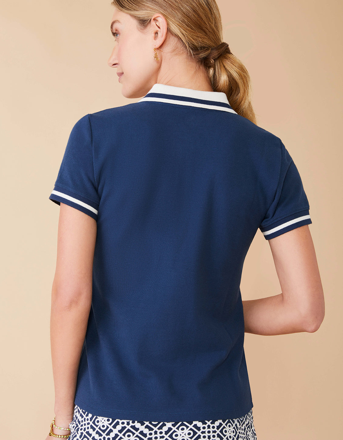 Alina Pique Polo Midnight Blue