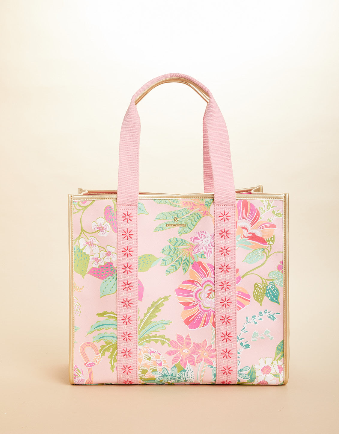 Large Tote Flamingo Pineapple