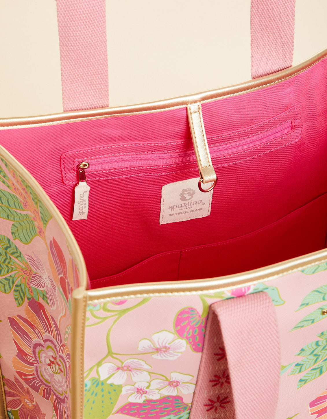 Large Tote Flamingo Pineapple
