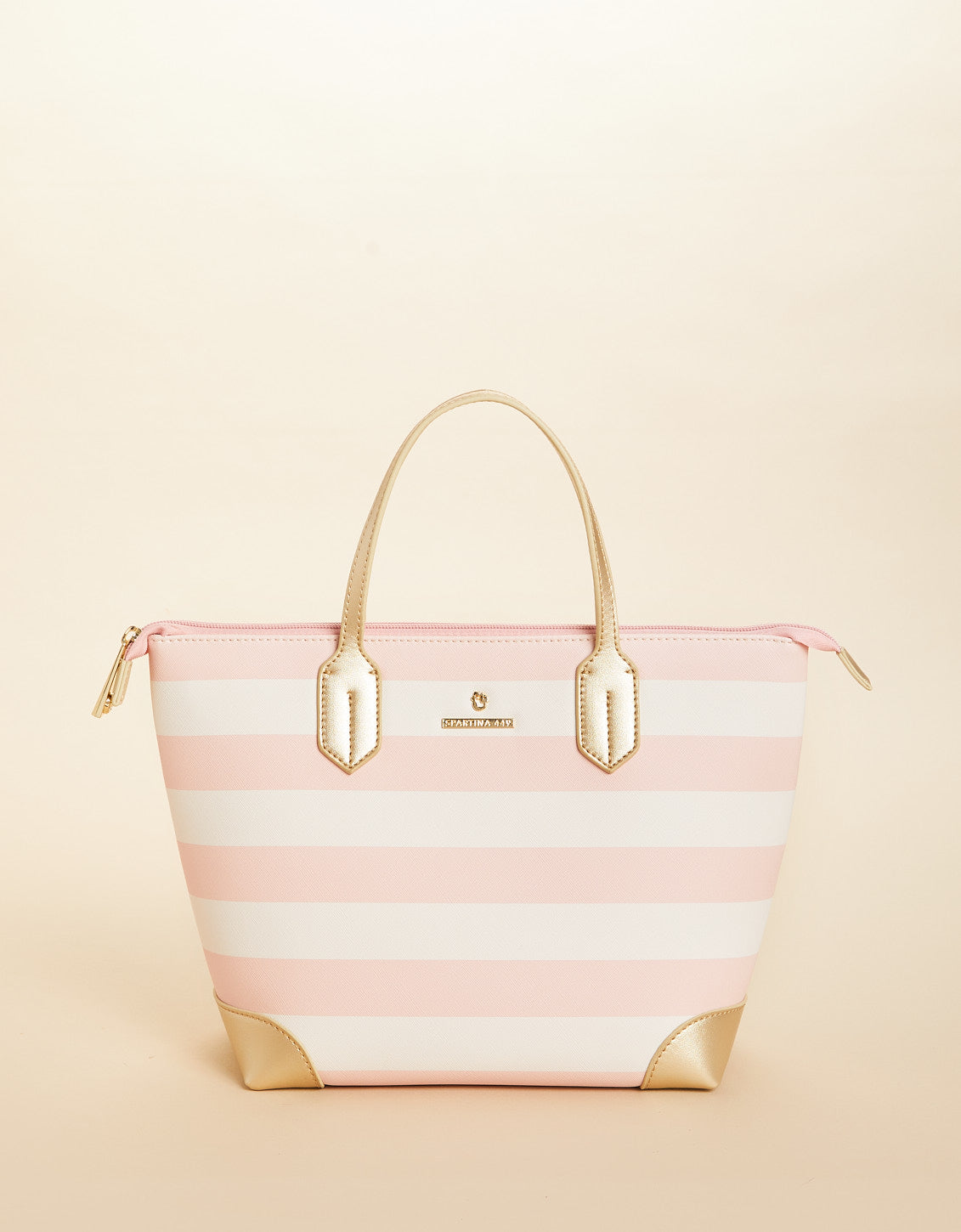 Out To Lunch Bag Pink Stripe
