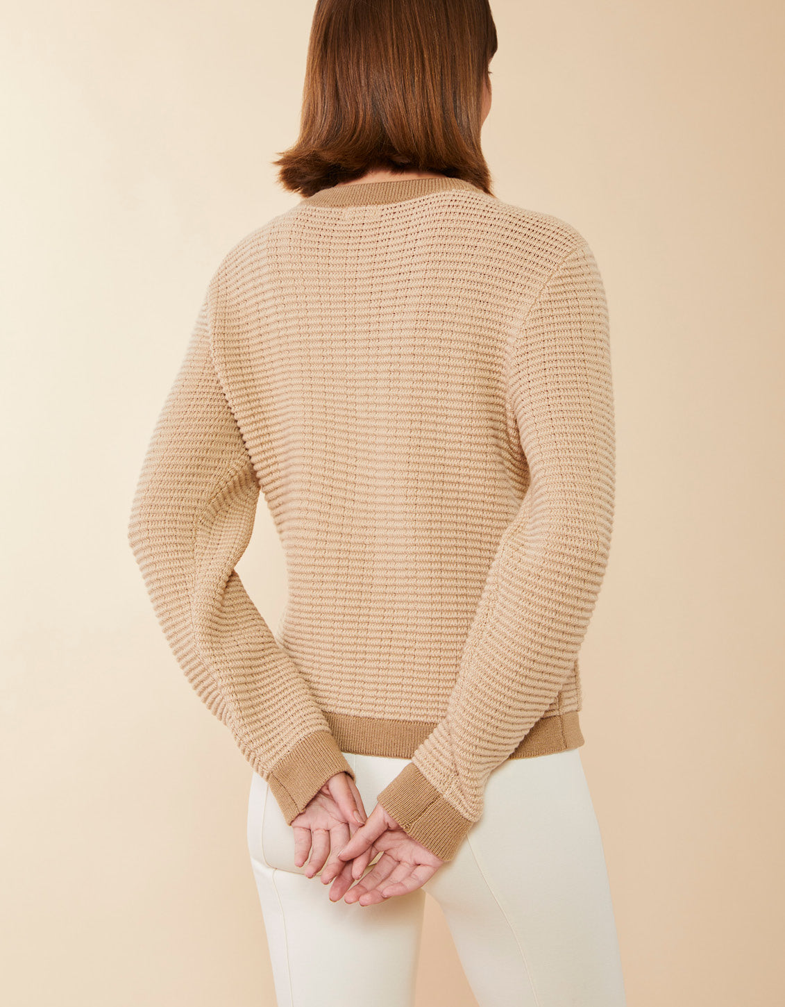Amelia Sweater Jacket Sand Dollar