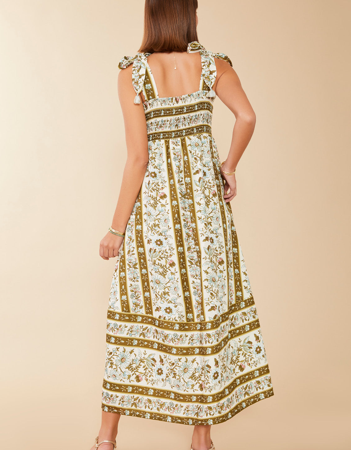 Saylor Midi Dress Mystic Moss Flower