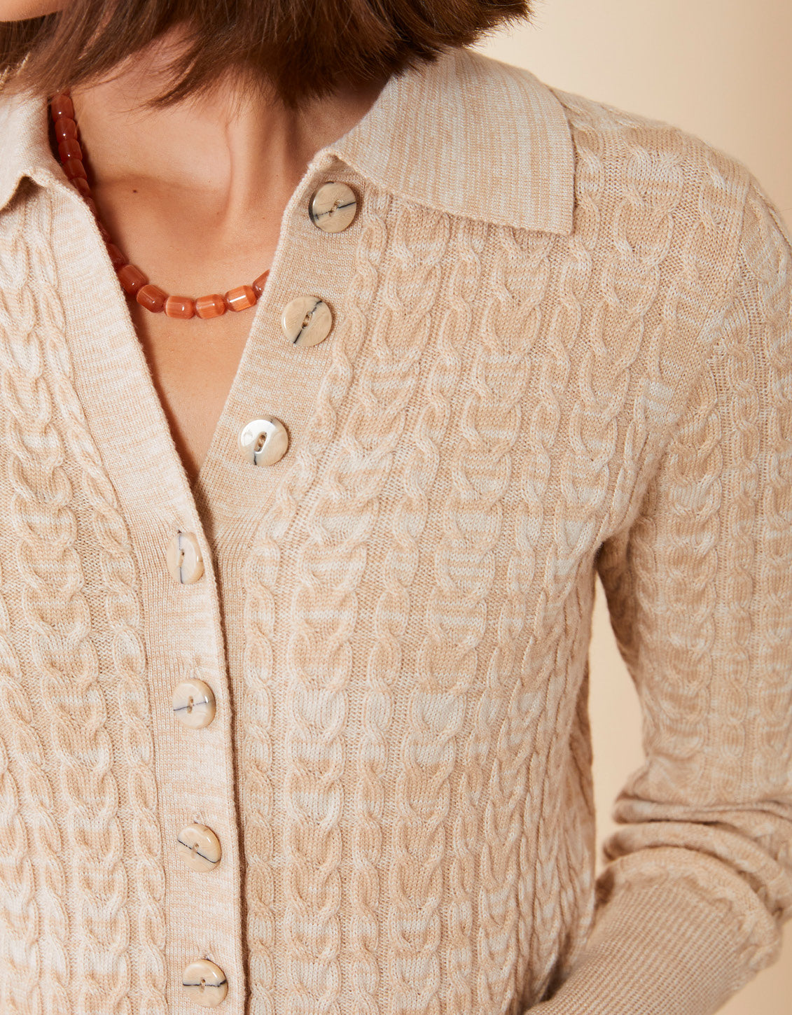 Toni Cardigan Light Oat