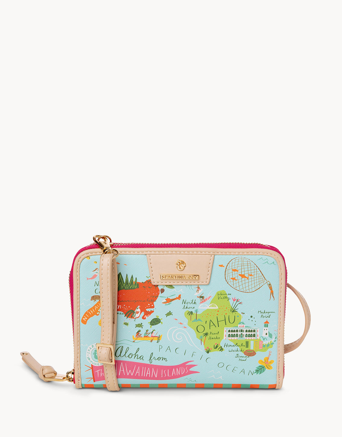  Hawaiian Islands All-in-One Phone Crossbody