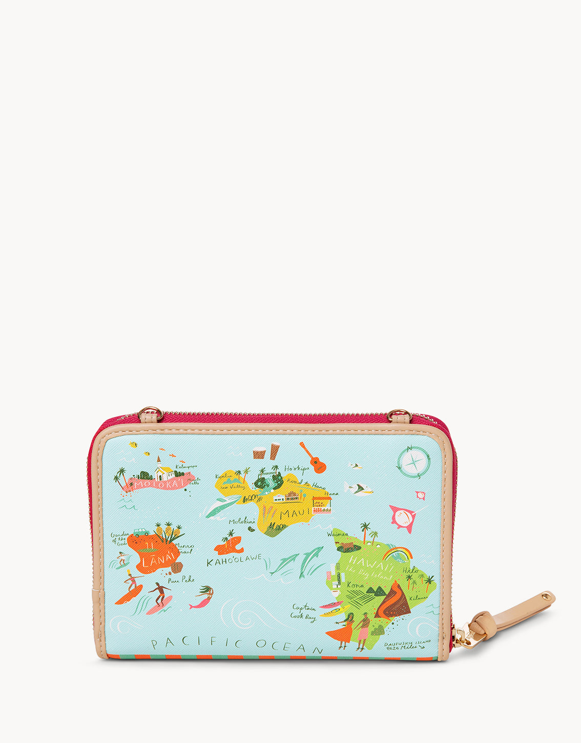  Hawaiian Islands All-in-One Phone Crossbody