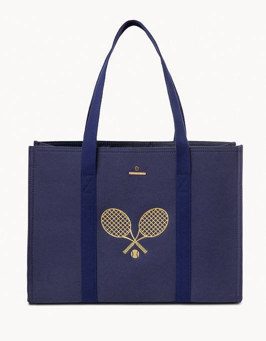  Navy Carry All Tote Duel Tennis Rackets