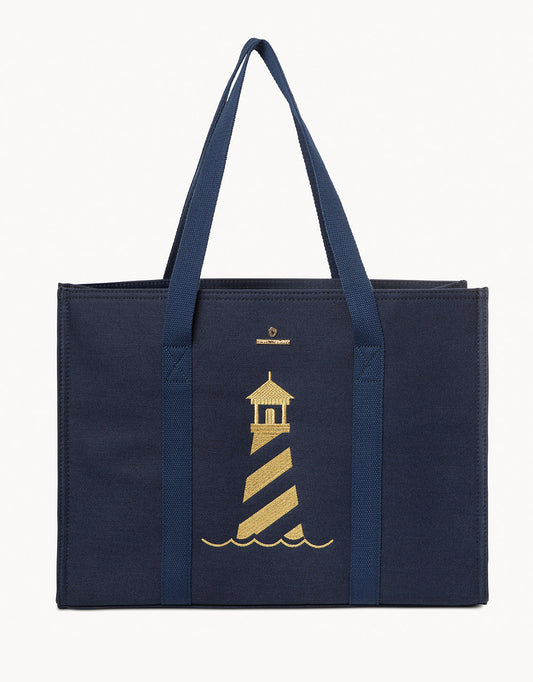  Navy Carry All Tote Lighthouse