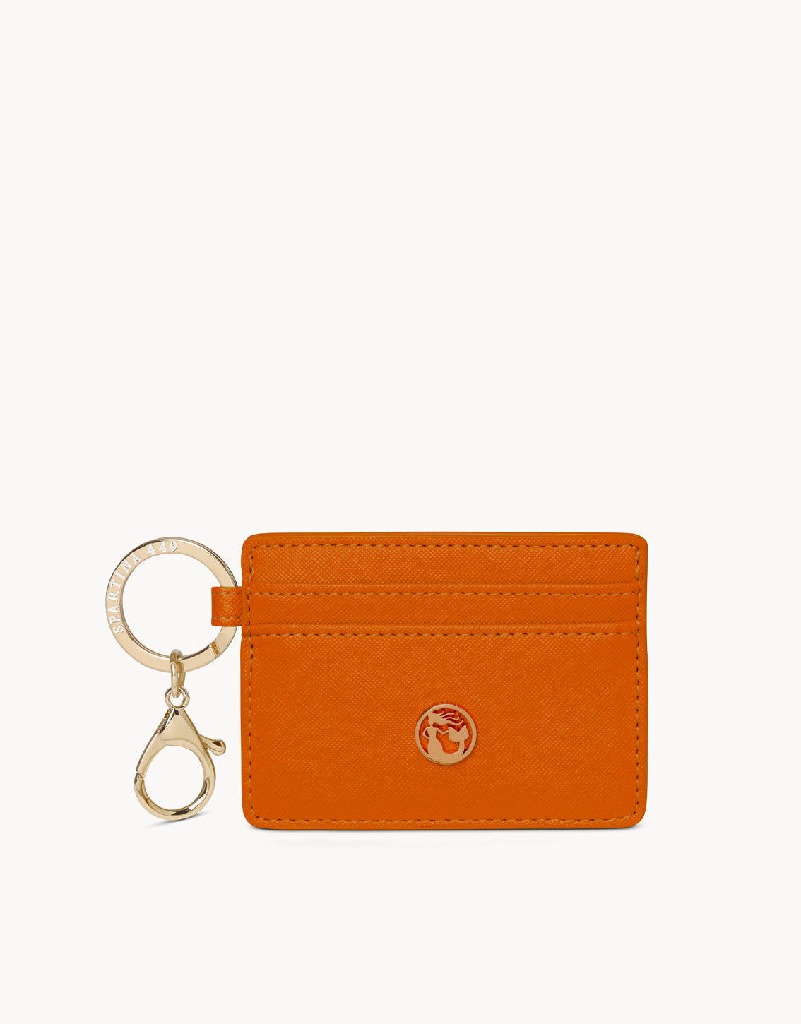  Orange Keychain Card Holder