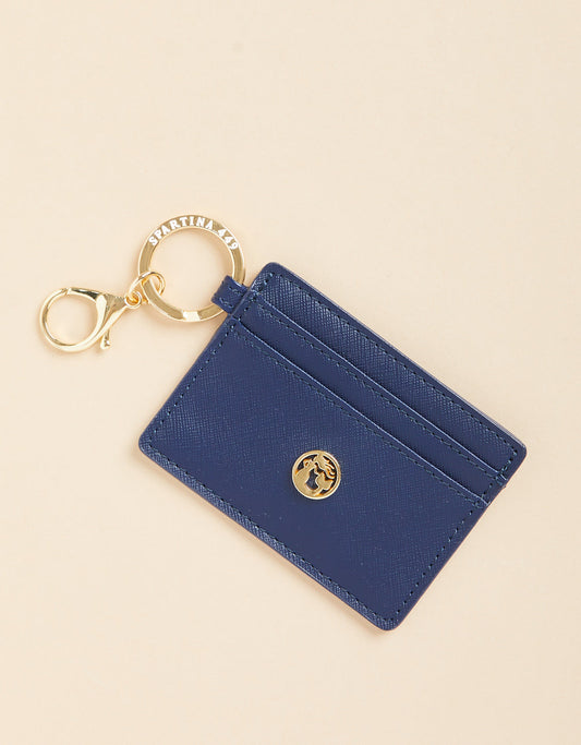  Navy Key Chain Card Holder
