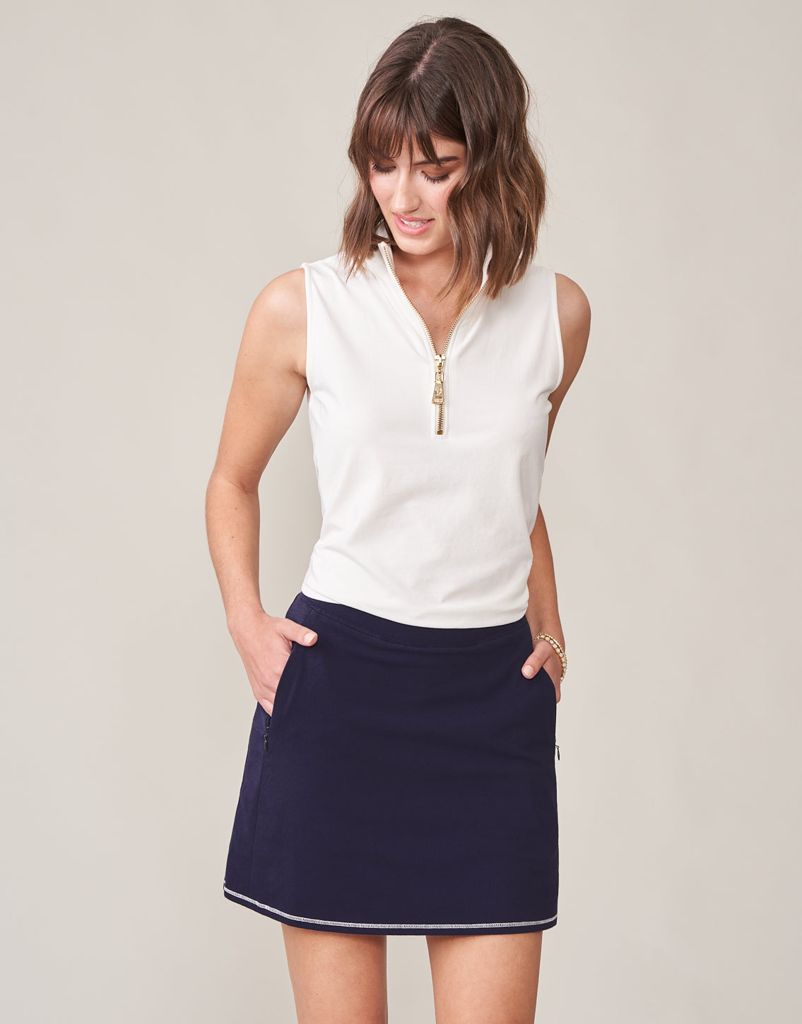  Navy Skort