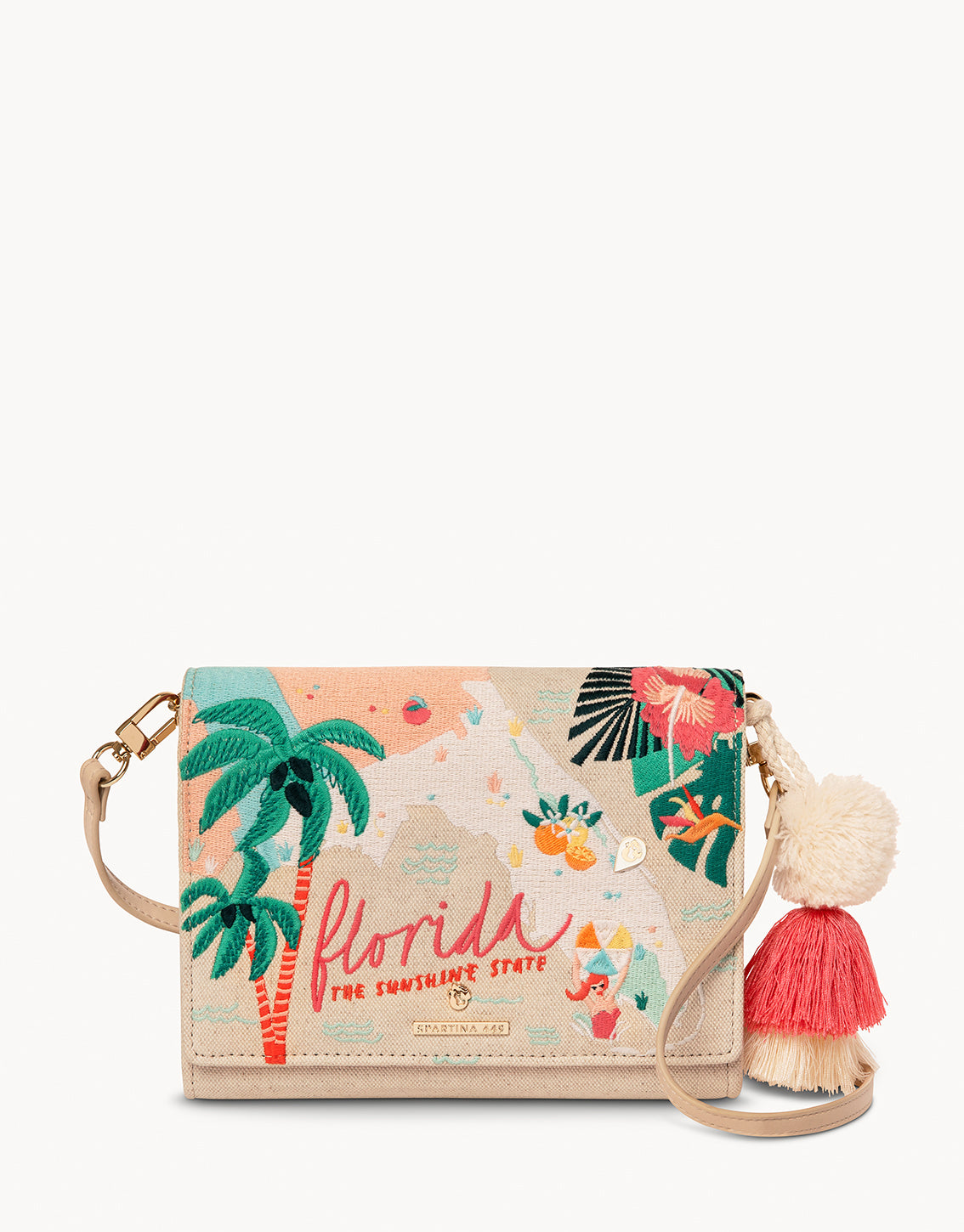  Florida Embroidered Convertible Crossbody
