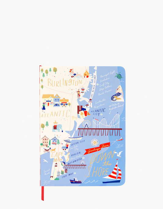  Ruled Notebook Down The Shore 5x7