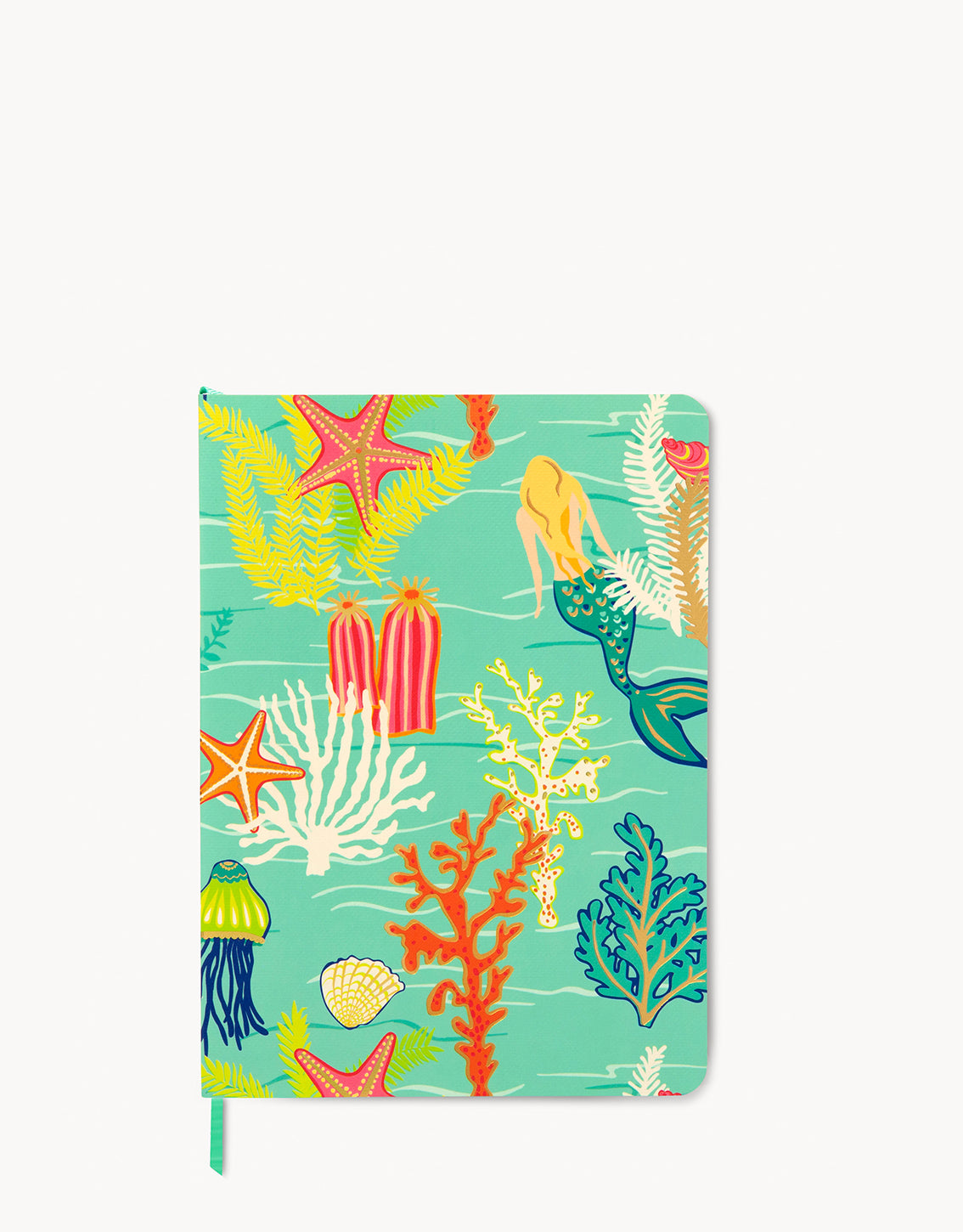  Ruled Notebook Golden Mermaid 5x7