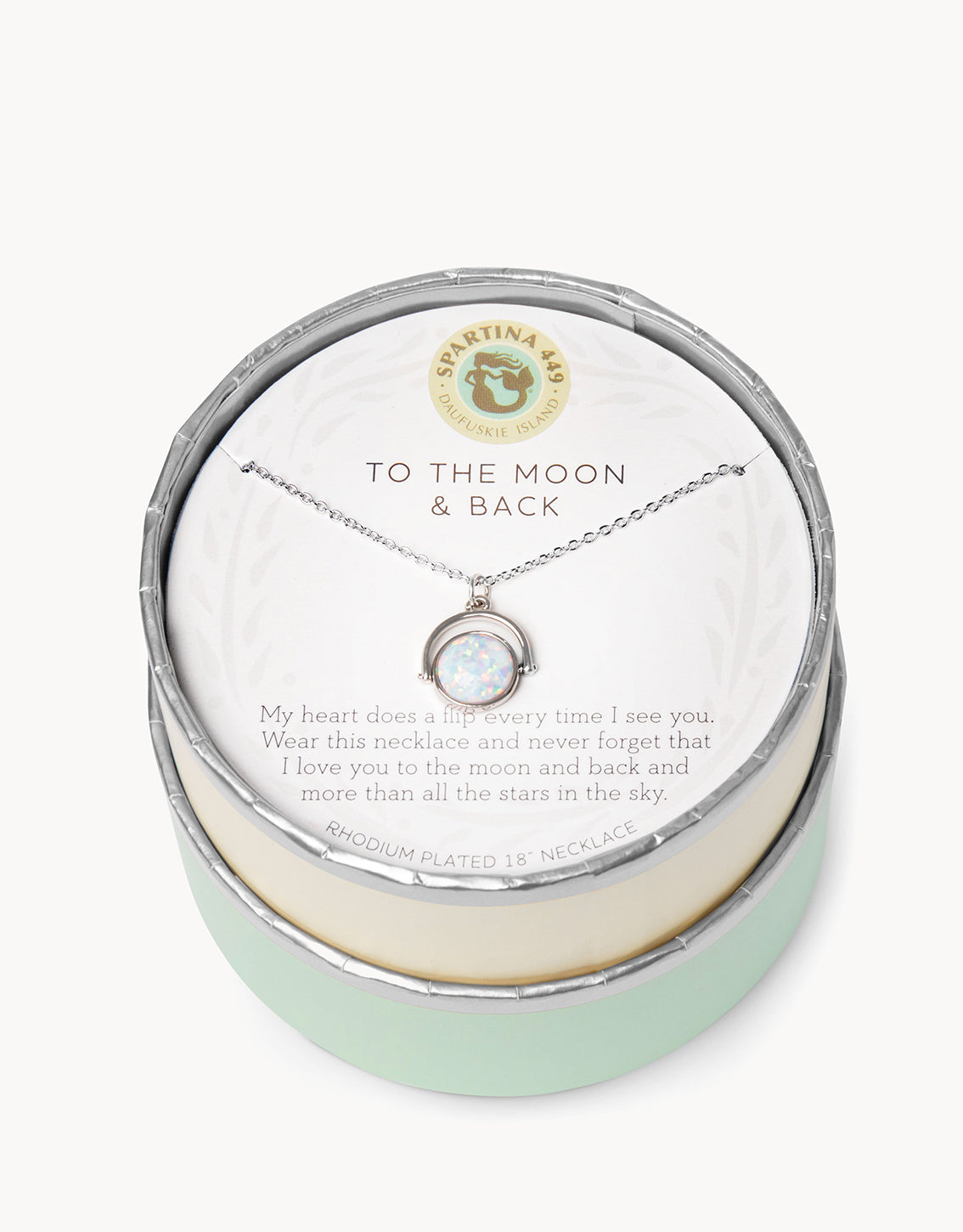  Sea La Vie To The Moon Back Reversible Necklace
