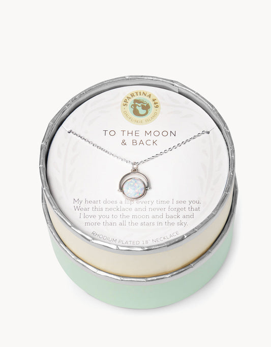  Sea La Vie To The Moon Back Reversible Necklace