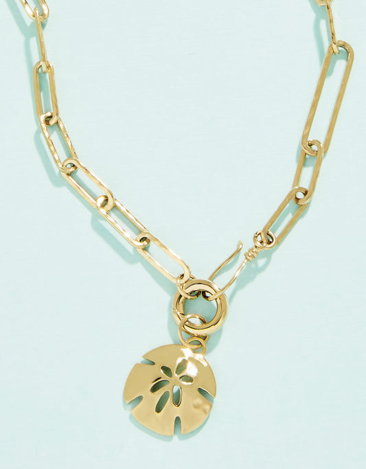  Sand Dollar Charm Necklace 18"