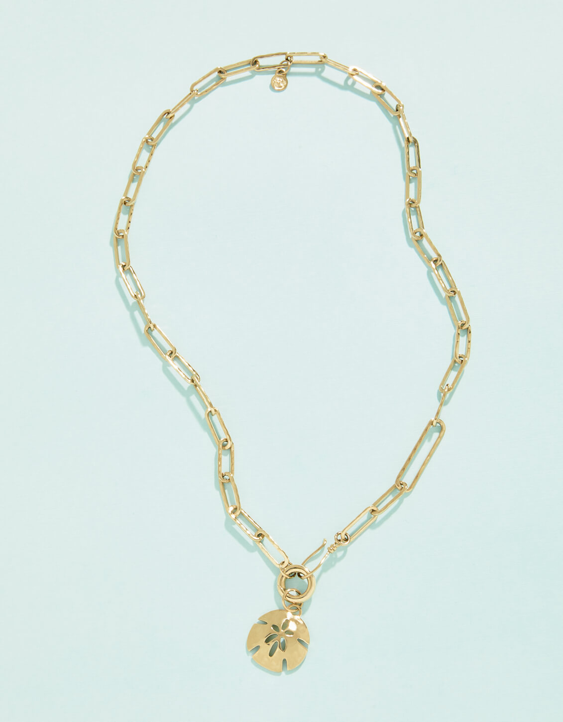  Sand Dollar Charm Necklace 18"
