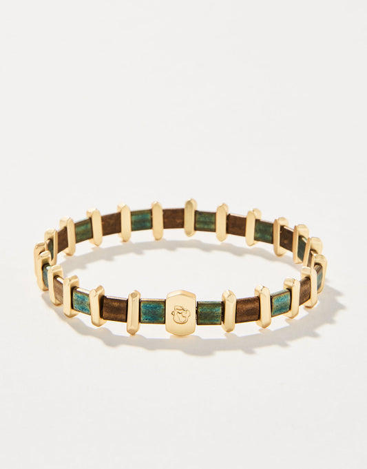  Tila Stretch Bracelet Green/Brown