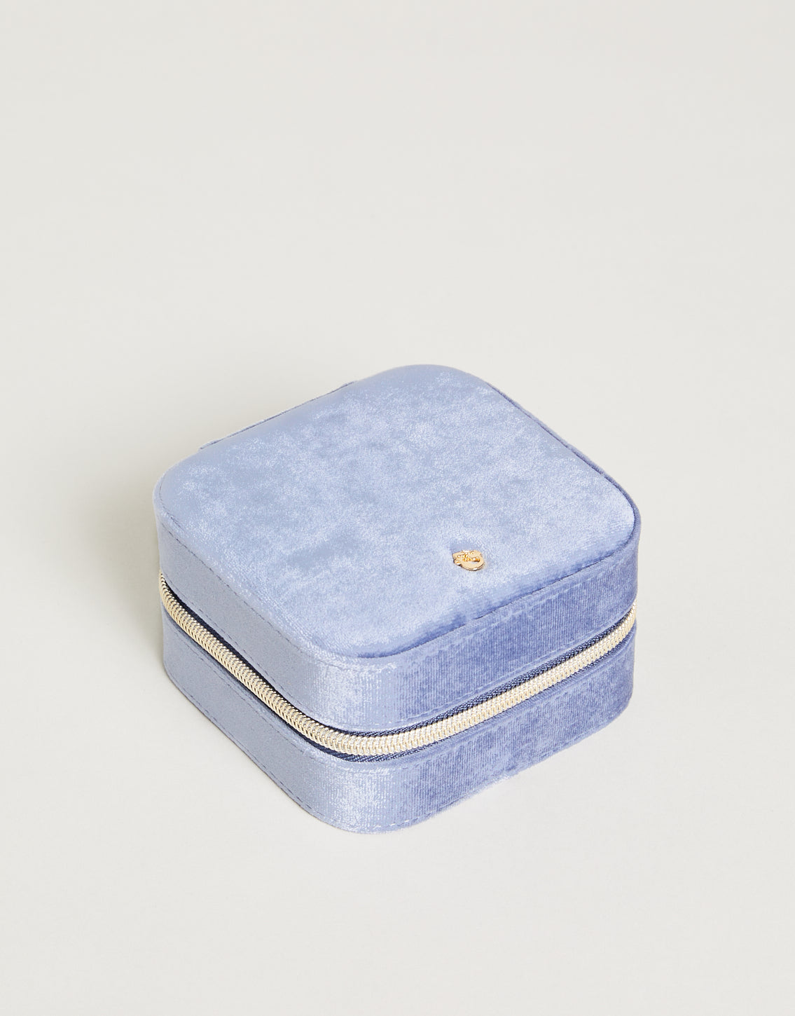  Velvet Jewelry Travel Case Blue